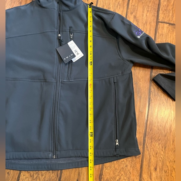 Fossa jacket mens 2XL gray full zip soft breathable stretch NWT performance Logo - Picture 7 of 13